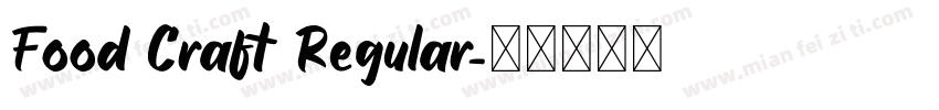 Food Craft Regular字体转换